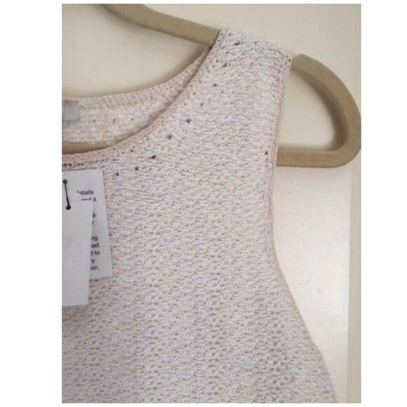 Joie Fringed Tank Top Womens XS Extra Small Ivory Sleeveless Cotton Nariko - Picture 4 of 8